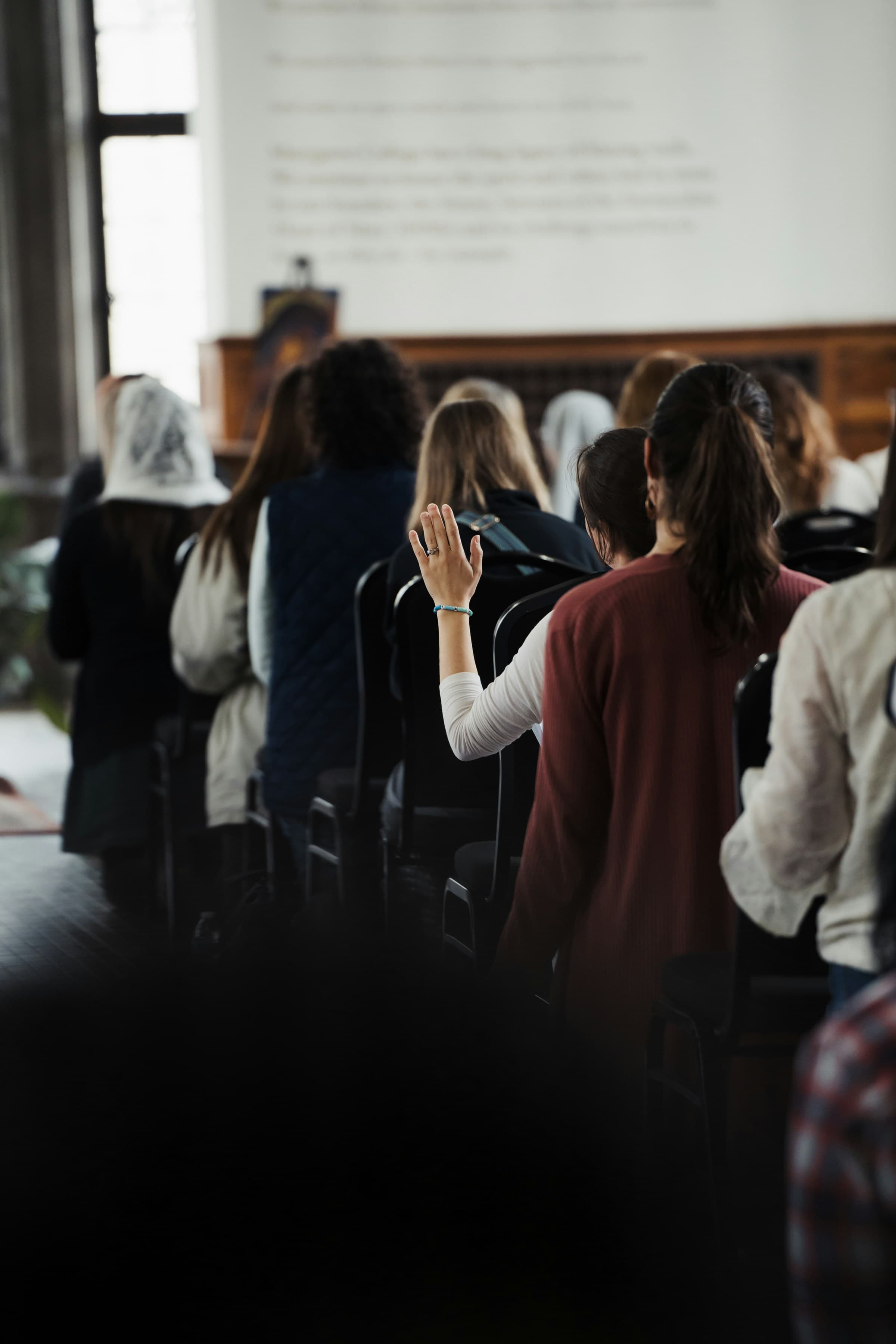 Consultant helping a client with business strategy questions